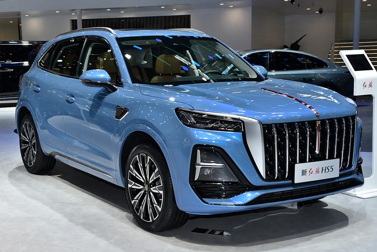 新款紅旗HS5在天津車展亮相,定位中型SUV
