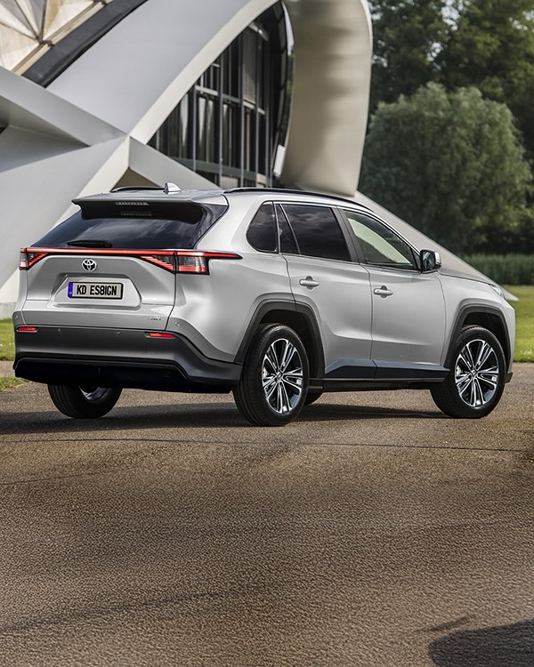全新一代豐田RAV4榮放假想圖曝光 造型科幻 新增純電動力可選